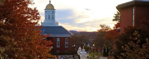 Commonwealth University Bloomsburg, formerly Bloomsburg University, Carver Hall and campus with undergraduate students