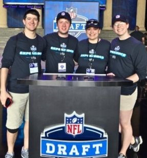 MS Sport Management students at the NFL Draft