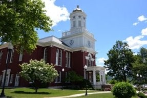 Carver Hall on the campus of CU-Bloomsburg during the summer.