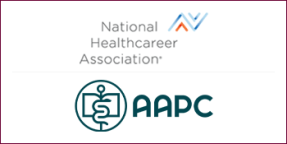 National Healthcareer Association & AAPC logos