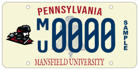 Mansfield Alumni License Plate