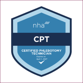 NHA Certified Phlebotomy Technician logo
