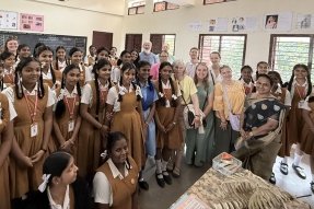 Inside of Bain School in India