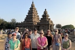 India Study Abroad Group at Temple