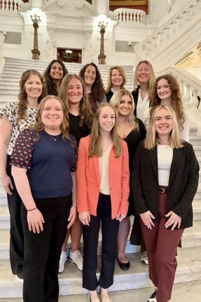 Faculty and students at Education Advocacy Day