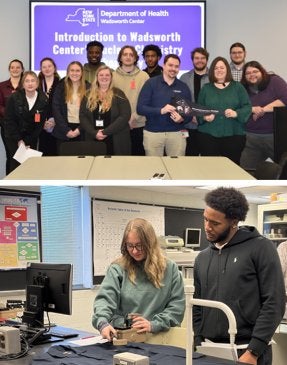 Collage of radiation science students.