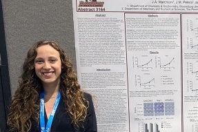 Julie Marchioni presenting research.