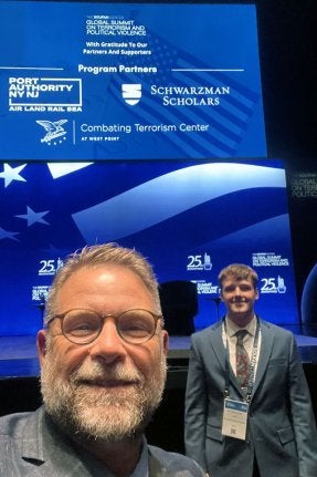 Professor Jonathan Rothermel at the Global Summit on Terrorism and Political Violence.