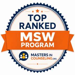 Masters in Counseling MSW Ranking Badge