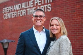 Steph and Allie Pettit at the Center for the Arts