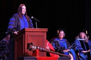 Speakers at the convocation. 