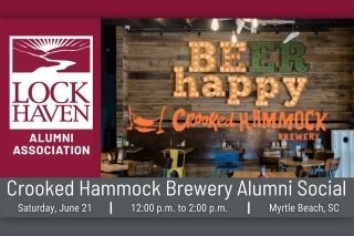 Lock Haven Alumni event at the Crooked Hammock Brewery