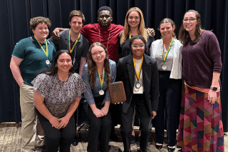 A group of biology majors from Commonwealth University-Mansfield with an emphasis in cell and molecular genomics presented research at the recent Commonwealth of Pennsylvania University Biologists (CPUB) 56th Annual Meeting, including two taking home first place awards.