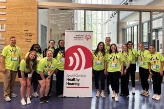 Audiology Students at Special Olympics