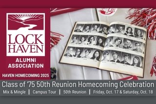 Promo for Lock Haven Class of 1975 50th Reunion