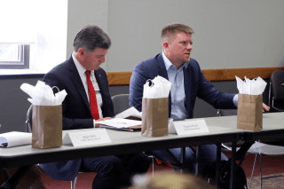 Matt Quinn makes a point during a COHST Advisory Board Meeting