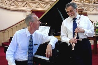 Peter Bloom, flute, and John Funkhouser, piano