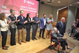 McCormick endowed scholarship announced.