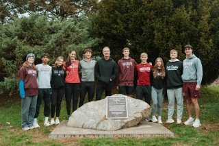 Glen Allison with CU-Lock Haven track and field team.