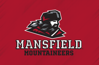 Mansfield Mountaineers logo on red background