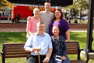Sitting from left, are Michael and Diane Woodring. Standing from left, are Lauren, John and Monica Woodring.