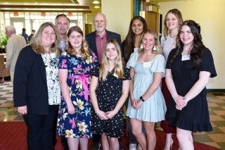 Group of people at the James C. Reeser Scholarship Brunch