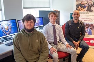 Students in the SOC Lab at CU-Bloomsburg
