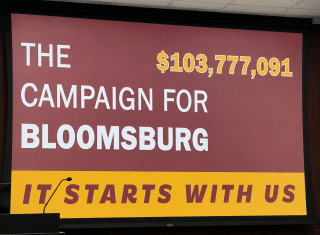 CU-Bloomsburg Foundation $100M goal reached.