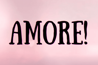 Amore! Opera Logo on pink background