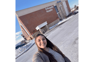 During her final semester in the athletic training master’s program at Commonwealth University–Lock Haven, graduate student Ari Newlen, of Lock Haven, completed a semester-long clinical immersion in outpatient orthopedics.