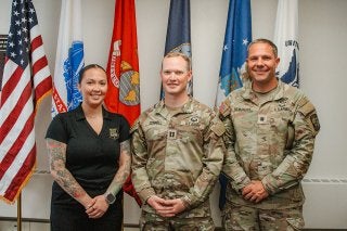 U.S. Army members at a September 2026 military and veteran resource open house event