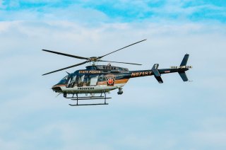 PSP helicopter landing on campus