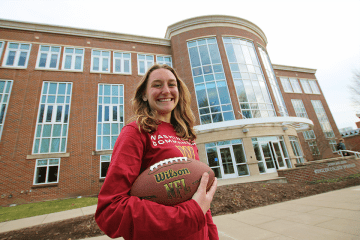 From Sutliff Hall to the NFL, professional sales major will soon be on call for the Commanders