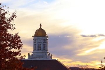 Carver Hall in the Fall. 