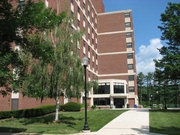 Exterior of Columbia Hall from the side.