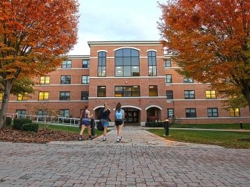 Exterior of Luzerne Hall in the fall
