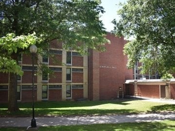 Front exterior of Schuylkill Hall in the summer
