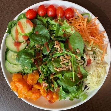 Salad from the Scranton Commons at Commonwealth University - Bloomsburg