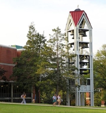 Commonwealth University-Lock Haven, formerly Lock Haven University of Pennsylvania, campus with carillon bell tower