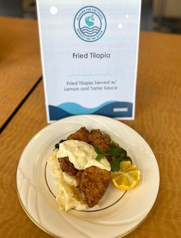 Fried Tilapia at Commonwealth University - Lock Haven