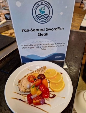 Pan-Seared Swordfish Steak at Commonwealth University - Mansfield