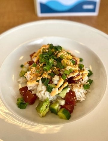 Sesame Ahi Tuna Poke Bowl at Commonwealth University - Lock Haven