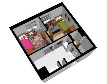 Fairview Suite private bedroom layout