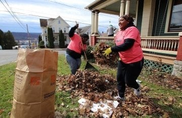 Students during the CU-Bloomsburg Annual Big Event