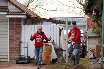 Students during the CU-Bloomsburg Annual Big Event