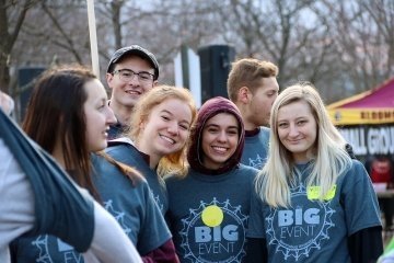 Students during the CU-Bloomsburg Annual Big Event