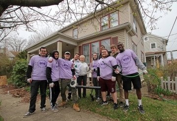 Students during the CU-Bloomsburg Annual Big Event