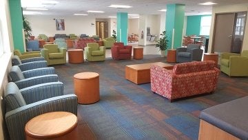 Lounge in Fairview Suites at Commonwealth University - Lock Haven