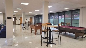 Game room in Smith Hall at CU-Lock Haven