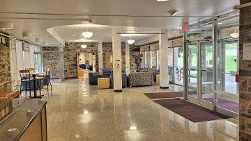 Lobby in Smith Hall at CU-Lock Haven